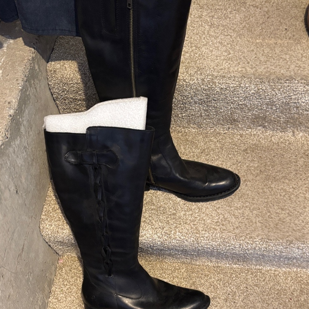 Born Black Over the Knee Boots